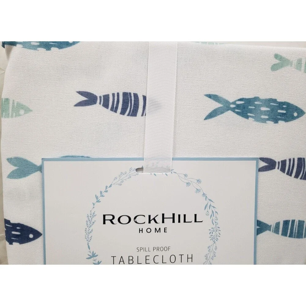Printed Fabric Spillproof Tablecloth, 70